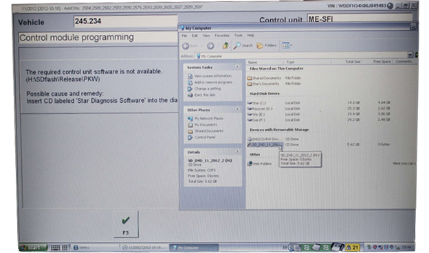 V2012.11 MB Sd schließen Stern-die Unterstützung des Vertrags-4 an, die off-line 4 programmiert