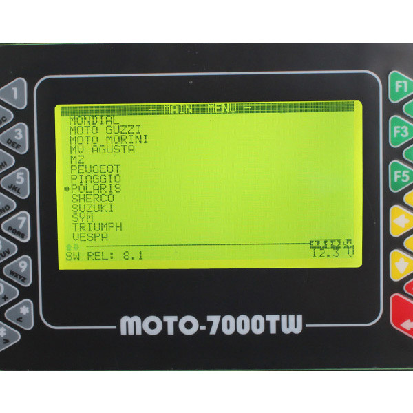 SCANNER-Software-Anzeige 3 Moto 7000TW Universal