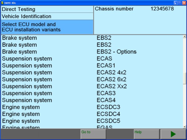 Ursprüngliche Software 7 AUSRÜSTUNG DAFs VCI-560
