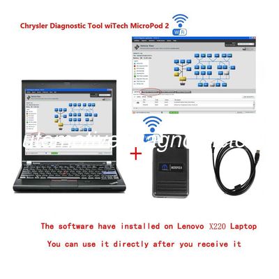 Ein guter Preis. WIFI-Chrysler-Diagnosetool WiTech MicroPod 2 mit T420-Laptop Online