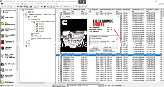 Ein guter Preis. Das neueste CUMMINS INSITE V9.0.0 PRO 2024.04 Elektronische Dienstleistung Cummins Truck Diagnosesoftware Online