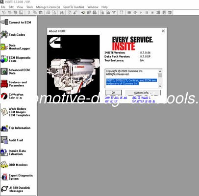 Ein guter Preis. Cu-mmins INSITE 8.7 Software 8.7 Pro-Version Online
