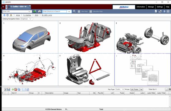 Ein guter Preis. [GM EPC] 2025.03 GMNA General Motors Fahrzeuge EPC Ersatzteilkatalog für Nordamerika Online